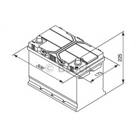 AKUMULIATORIUS BOSCH 95Ah 830A S4 JEEP DEŠINĖ/G