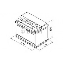 AKUMULIATORIUS BOSCH 74AH/680A D+ /278X175X190/ /B OSCH S4/