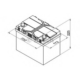 AKUMULIATORIUS BOSCH 60Ah 540A S4 JAPAN/G