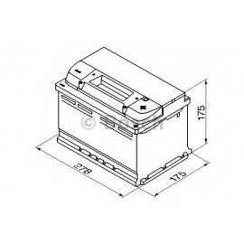 AKUMULIATORIUS BOSCH 74Ah 750A S5/G