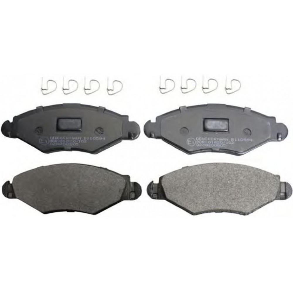 STABDŽIŲ TRINKELIŲ KOMPLEKTAS PEUGEOT 206 99-/306 93- PRIEKIS