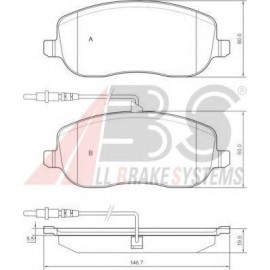 STABDŽIŲ TRINKELIŲ KOMPLEKTAS CITROEN,PEUGEOT,LANCIA 02- PRIEKIS