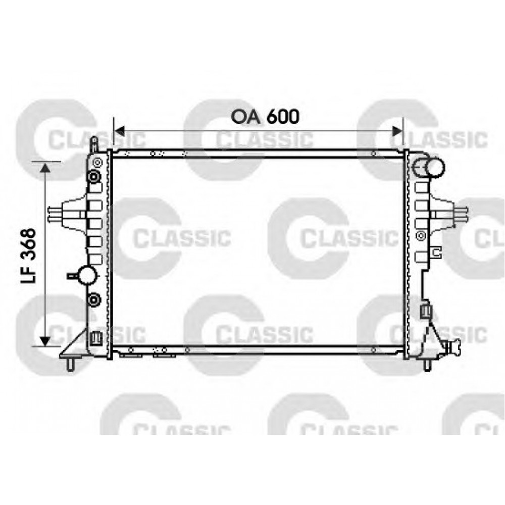 RADIATORIUS OPEL ASTRA G, ZAFIRA A 2.0D/2.2D 08.99-10.05