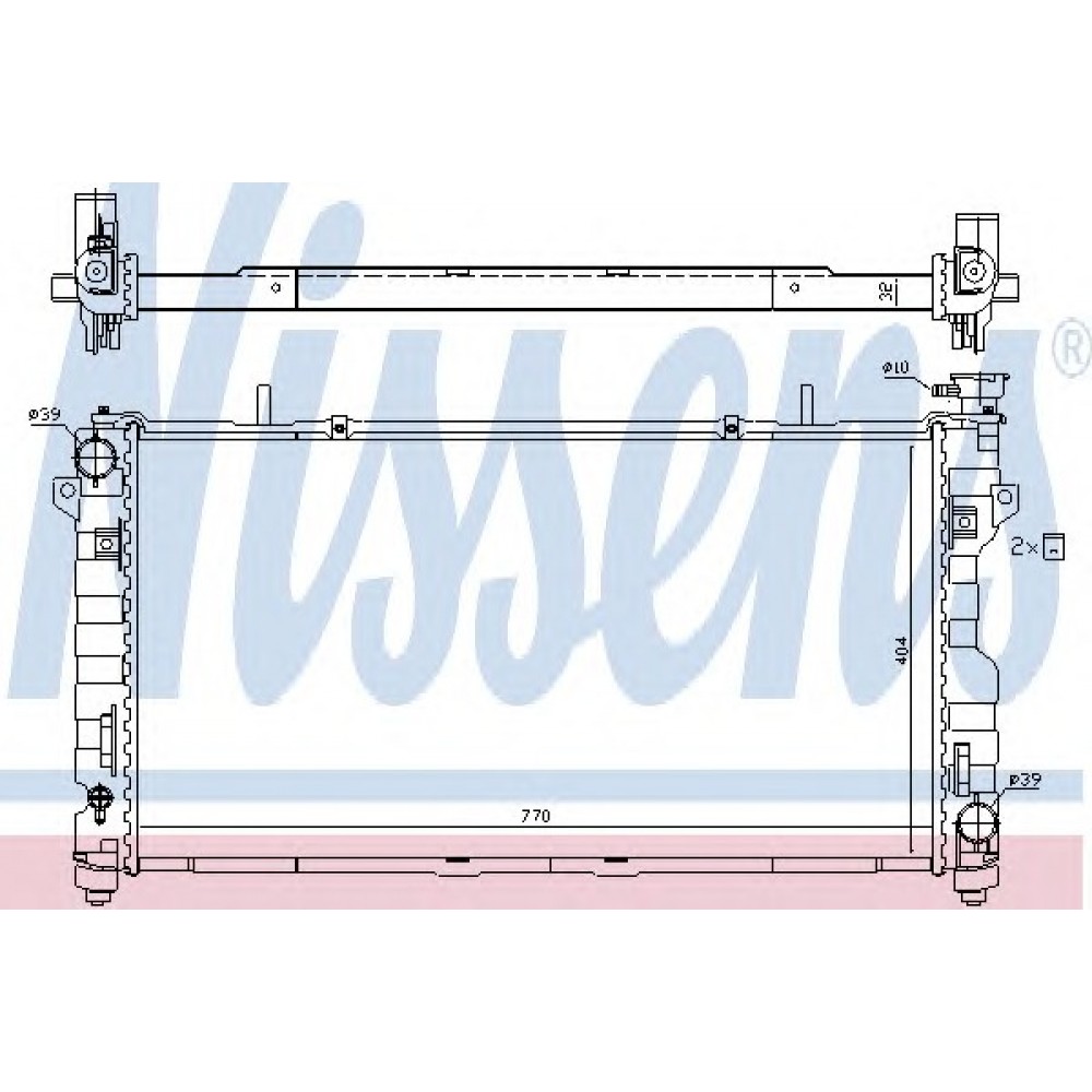 RADIATORIUS CHRYSLER VOYAGER 3,3-3,8 05-08