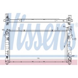 RADIATORIUS CHRYSLER VOYAGER 3,3-3,8 05-08