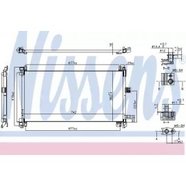 RADIATORIUS AC CITROEN C5/C6 09-/PEUGEOT 508 09-
