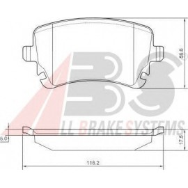 STABDŽIŲ TRINKELIŲ KOMPLEKTAS AUDI A6/A8 03-/VW T5,PHAETON 03-