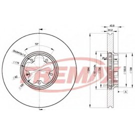STABDŽIŲ DISKAS FORD TRANSIT 00-