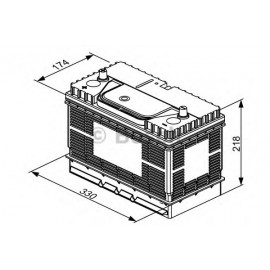 AKUMULIATORIUS BOSCH 105Ah/800A