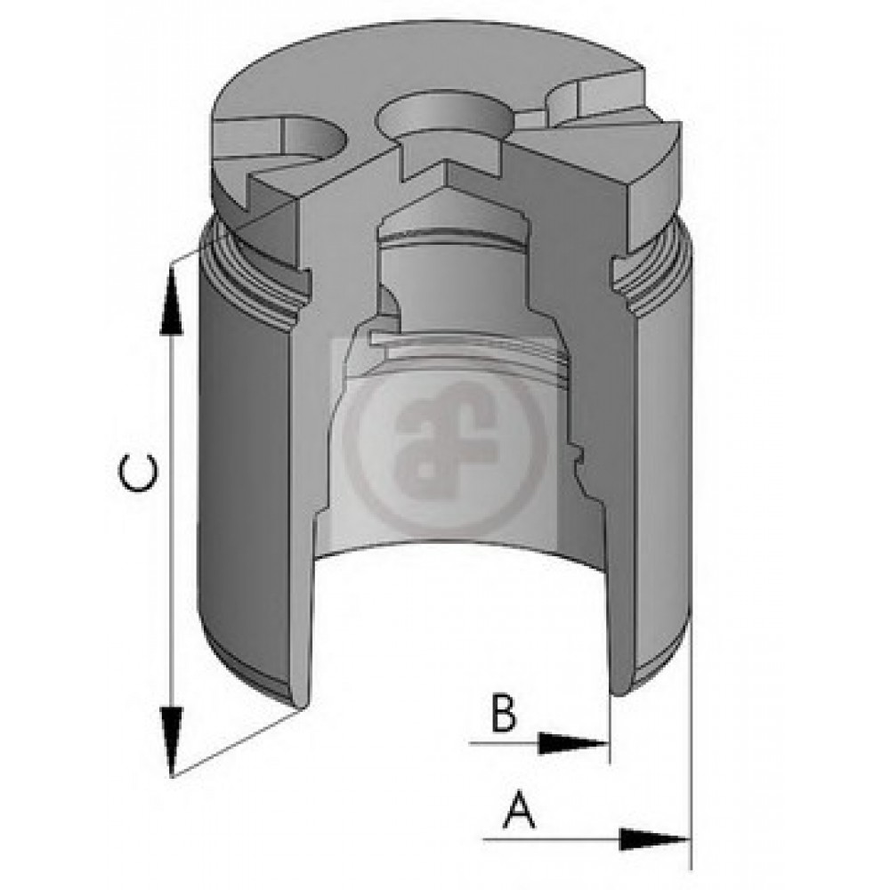 STABDŽIŲ SUPORTO STŪMOKLIS RENAULT GALINĖ AŠIS MASTER 1,9-3,0 DCI 98-