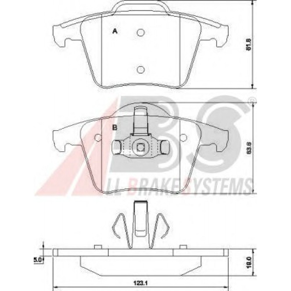 STABDŽIŲ TRINKELIŲ KOMPLEKTAS VOLVO XC90 02-