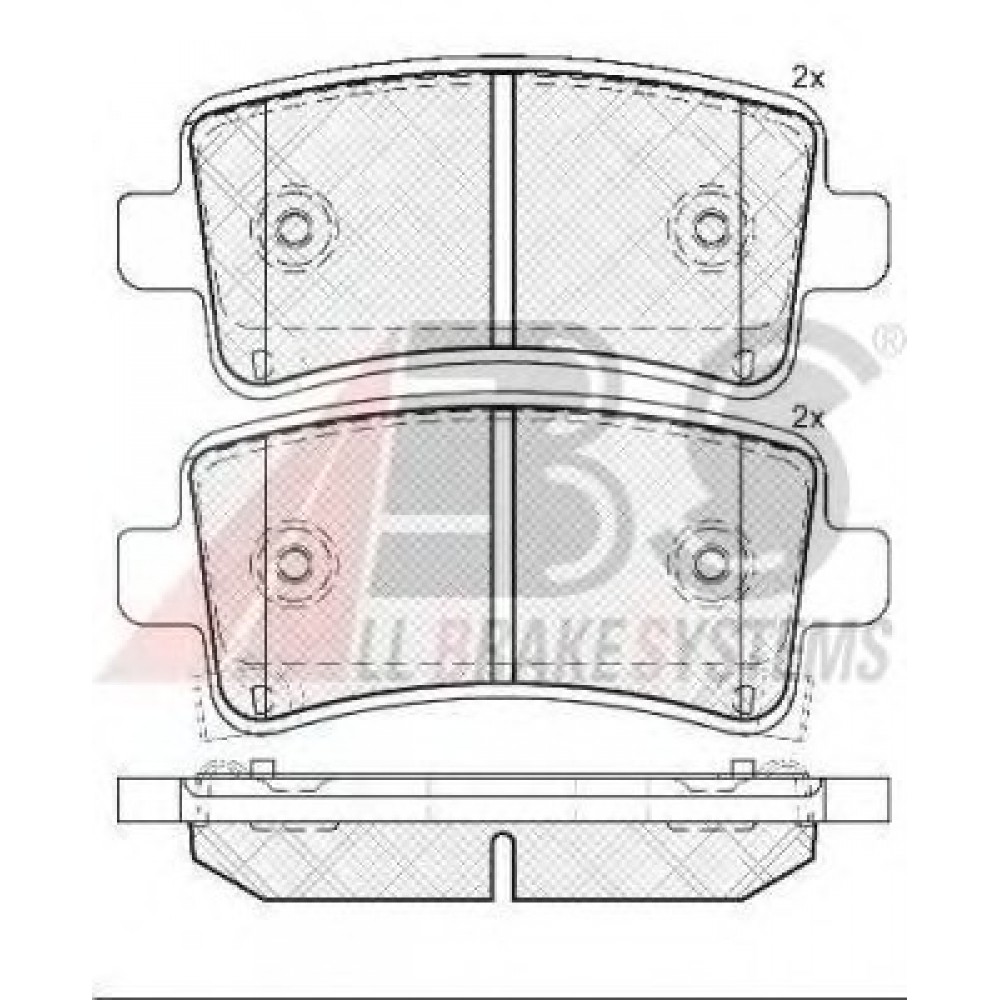 STABDŽIŲ TRINKELIŲ KOMPLEKTAS OPEL INSIGNIA 08-/SAAB 9-5 10-