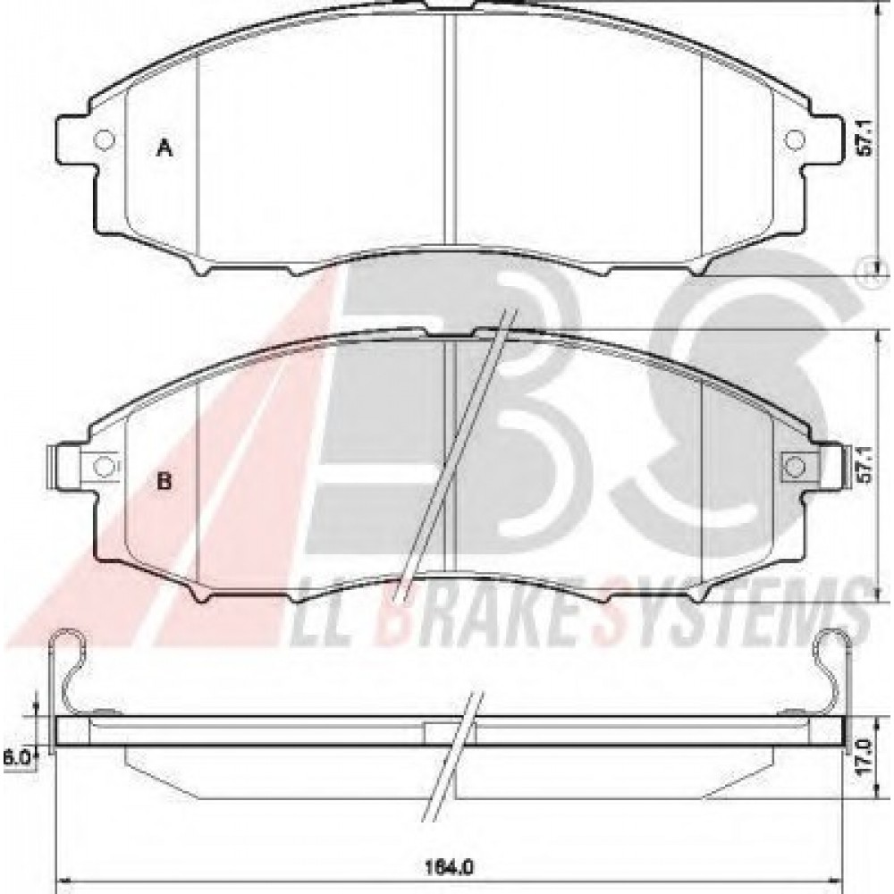 STABDŽIŲ TRINKELIŲ KOMPLEKTAS NISSAN PATHFINDER,NAVARA 05-