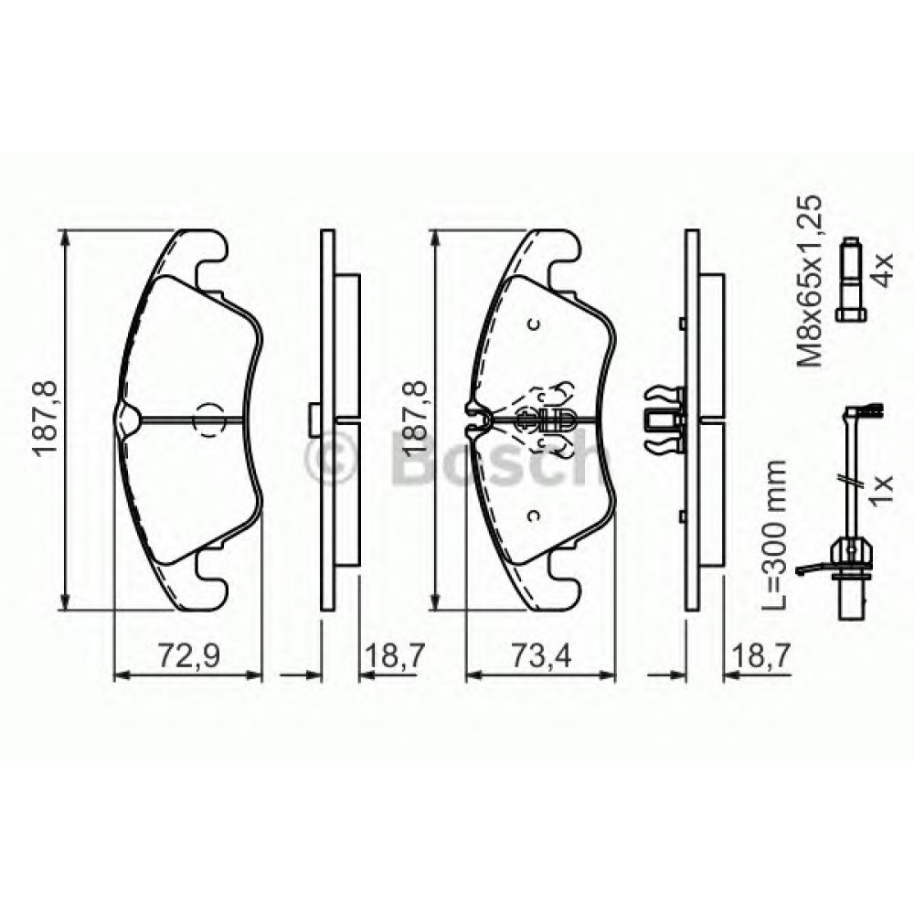 STABDŽIŲ TRINKELIŲ KOMPLEKTAS AUDI PRIEKINĖ AŠIS A5/Q5 1,8-3,2 TFSI QUATTRO 08-17