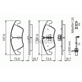 STABDŽIŲ TRINKELIŲ KOMPLEKTAS AUDI PRIEKINĖ AŠIS A5/Q5 1,8-3,2 TFSI QUATTRO 08-17