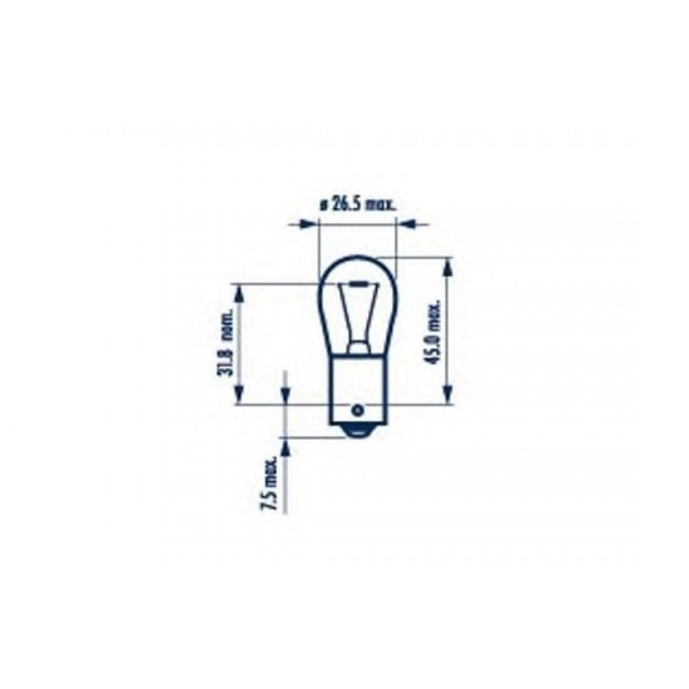 LEMPUTĖ 24V 21W  P21W