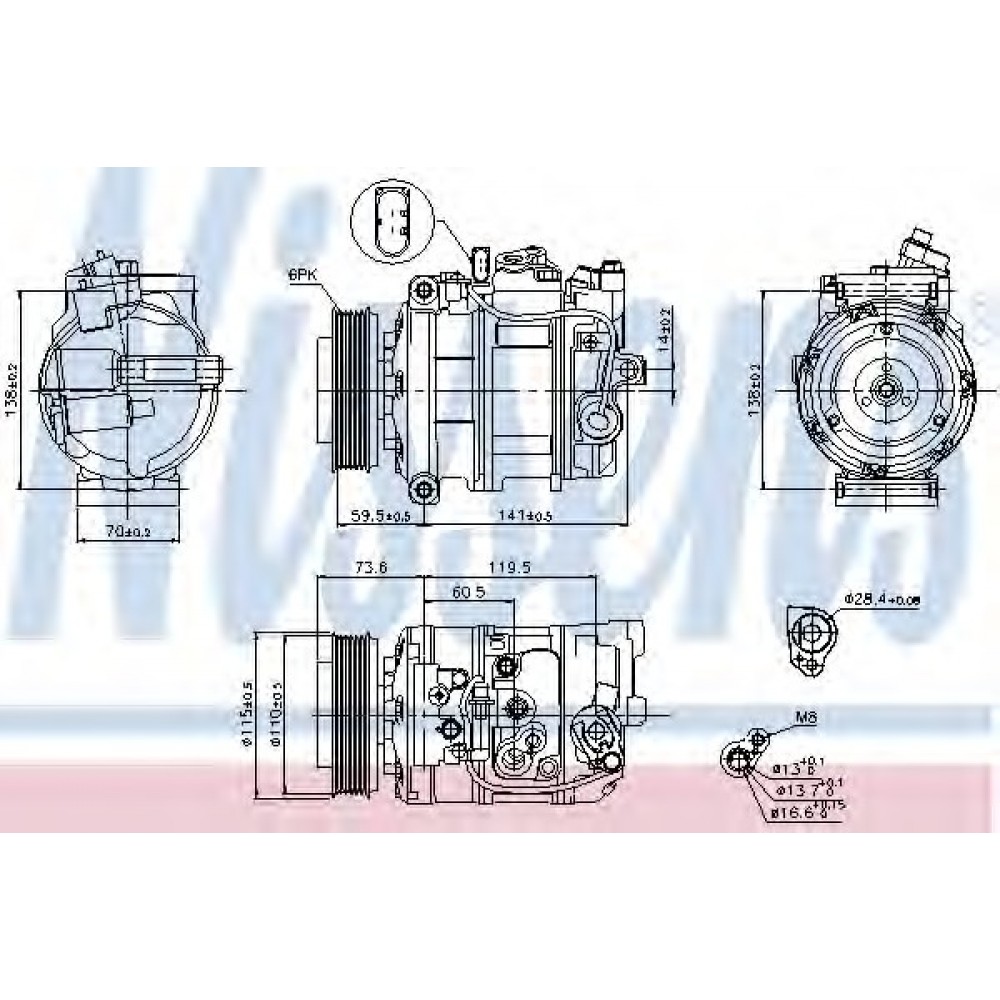 AC SIURBLYS  AUDI A4, A6 1.6-3.0 11.00-03.09