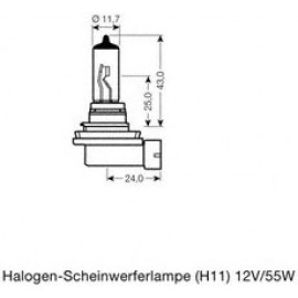 LEMPUTĖ H11 12V 55W NIGHT BREAKER