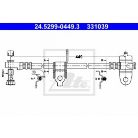 STABDŽIŲ ŠLANGELĖ FORD TRANSIT 00-