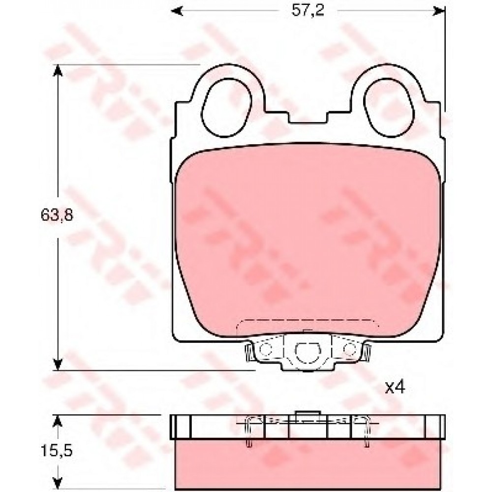 STABDŽIŲ TRINKELIŲ KOMPLEKTAS LEXUS GS300-430 98-