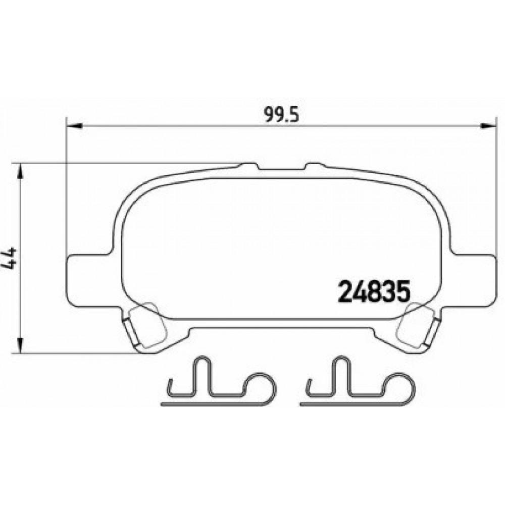 STABDŽIŲ TRINKELIŲ KOMPLEKTAS TOYOTA AVALON 04-07 GALAS