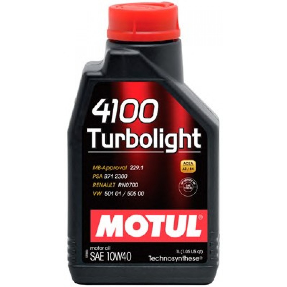 MOTUL 4100 TURBOLIGHT 10W40 5L