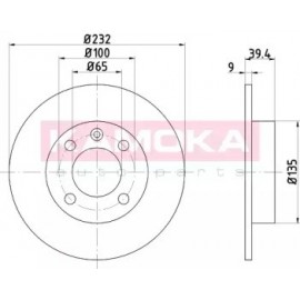 STABDŽIŲ DISKAS VW POLO,SEAT IBIZA 11.95-07.05