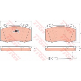 STABDŽIŲ TRINKELIŲ KOMPLEKTAS MB W220 98-,W163 00- PRIEKIS