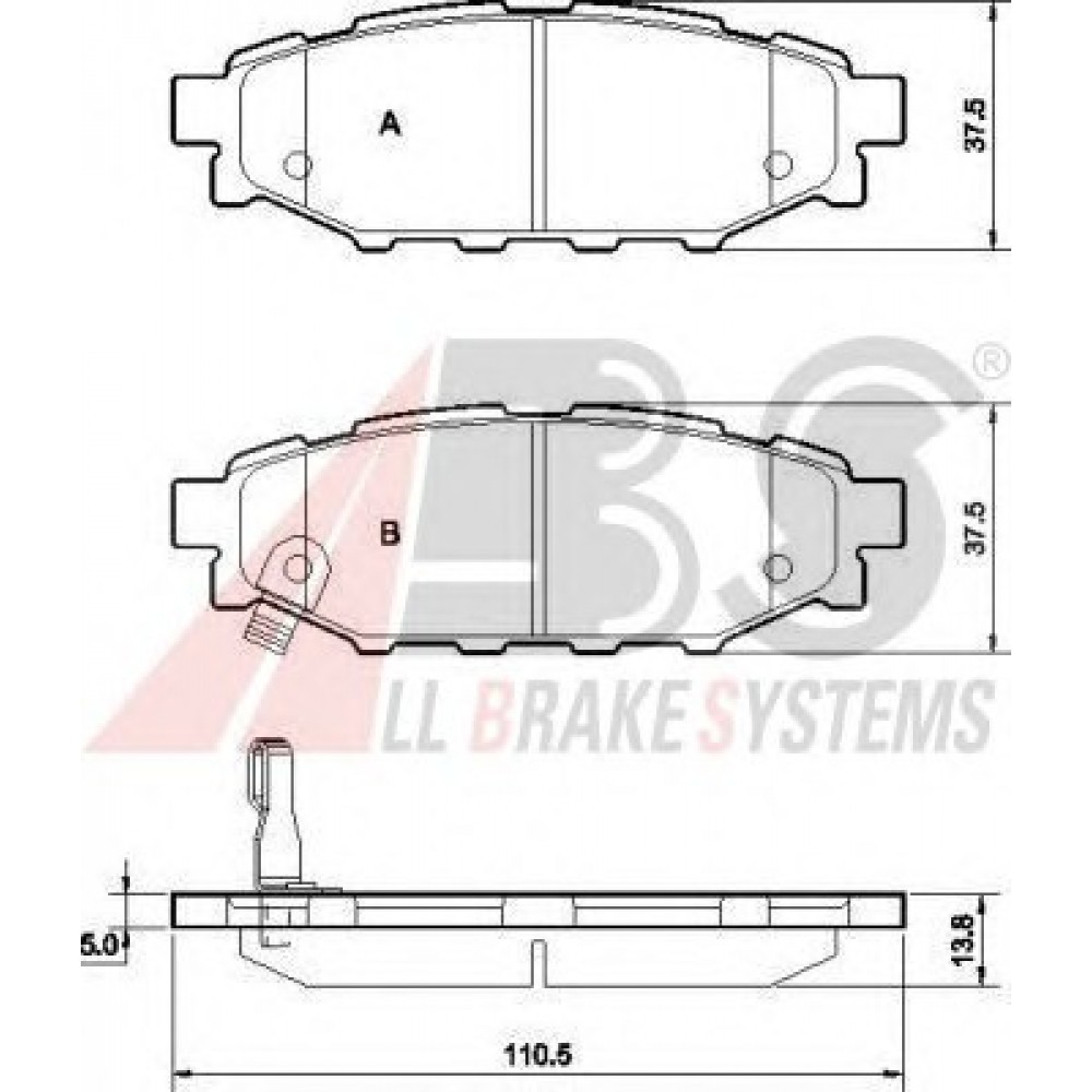 STABDŽIŲ TRINKELIŲ KOMPLEKTAS SUBARU LEGACY,IMPREZA 08-