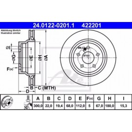 STABDŽIŲ DISKAS MB W211/W212/GLK 02-