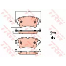 STABDŽIŲ TRINKELIŲ KOMPLEKTAS AUDI A4, A4 ALLROAD, A5, A6, A6 ALLROAD, A7, Q5, Q7; VW TOUAREG 1.4-4.0D 01.15- GALAS