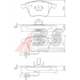 STABDŽIŲ TRINKELIŲ KOMPLEKTAS AUDI A4/A6/A8/SEAT EXEO, EXEO ST 1.6-6.0 04-