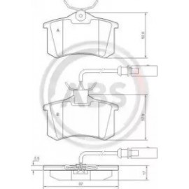 STABDŽIŲ TRINKELIŲ KOMPLEKTAS VW SHARAN 00-,FORD GALAXY,SEAT