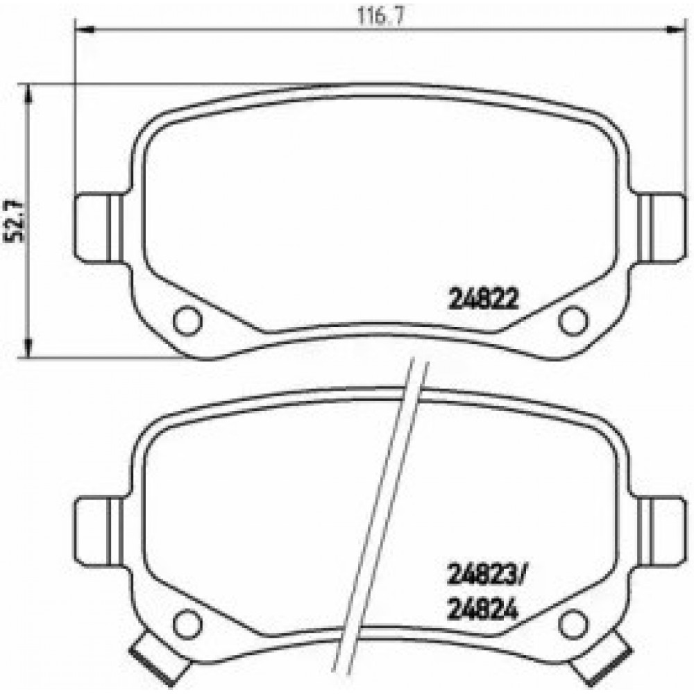 STABDŽIŲ TRINKELIŲ KOMPLEKTAS CHRYSLER VOYAGER/LANCIA VOYAGER/VW ROUTAN 2.0D-4.0 06.07