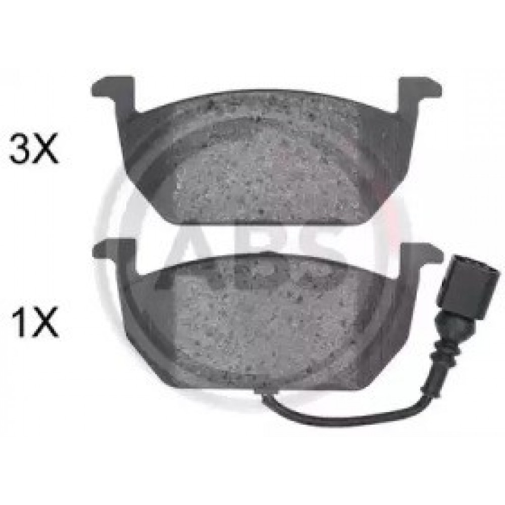 STABDŽIŲ TRINKELIŲ KOMPLEKTAS AUDI A3,VW GOLF VII 1.0-2.0D 04.12-