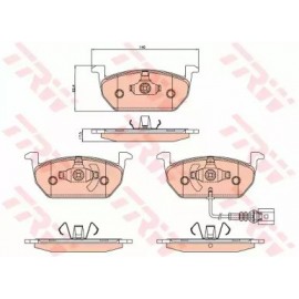 STABDŽIŲ TRINKELIŲ KOMPLEKTAS AUDI A3,VW GOLF VII 1.0-2.0D 04.12-