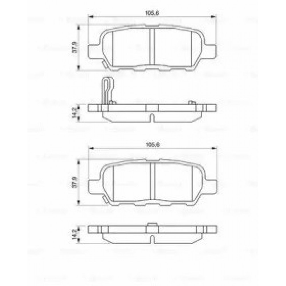 STABDŽIŲ TRINKELIŲ KOMPLEKTAS NISSAN GALINĖ AŠIS CUBE/JUKE/MURANO/QUASHQAI/X-TRAIL 07-