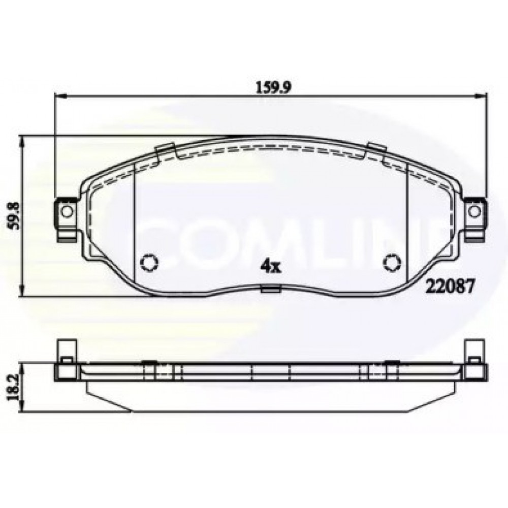 STABDŽIŲ TRINKELIŲ KOMPLEKTAS RENAULT TRAFIC 14-/OPEL VIVARO 14-