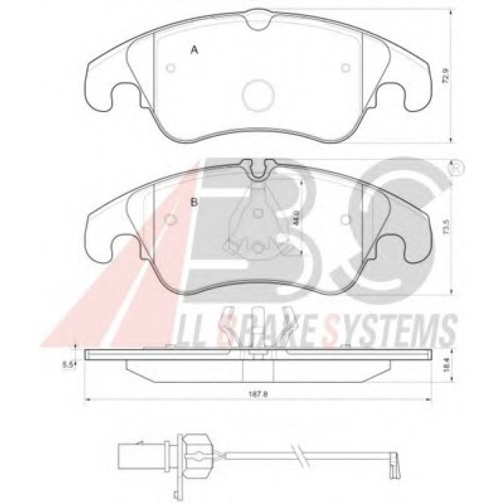 STABDŽIŲ TRINKELIŲ KOMPLEKTAS AUDI A4/A5/A6/A7/Q5 08-