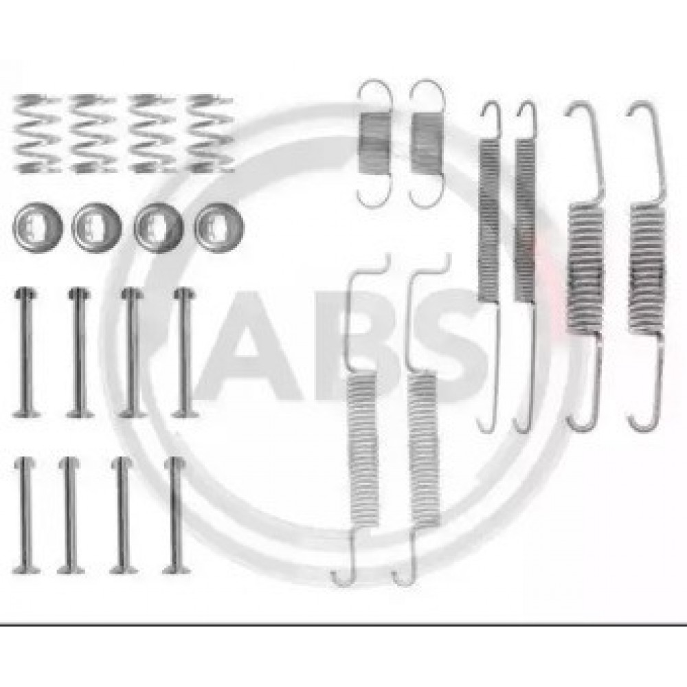 STABDŽIŲ KALADĖLIŲ MONTAVIMO KOMPL. (VAG) AUDI 80, A2; SEAT AROSA, CORDOBA, CORDOBA VARIO, IBIZA II, TOLEDO I; SKODA SUPERB I; VW DERBY, GOLF I, GOLF II, JETTA I, JETTA II, LUPO 0.9-2.8 05.73-03.08