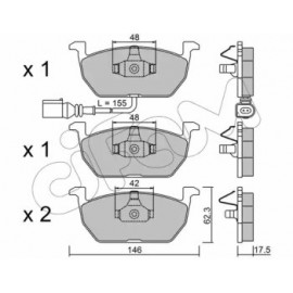 STABDŽIŲ TRINKELIŲ KOMPLEKTAS AUDI A3,VW GOLF VII 1.0-2.0D 04.12-