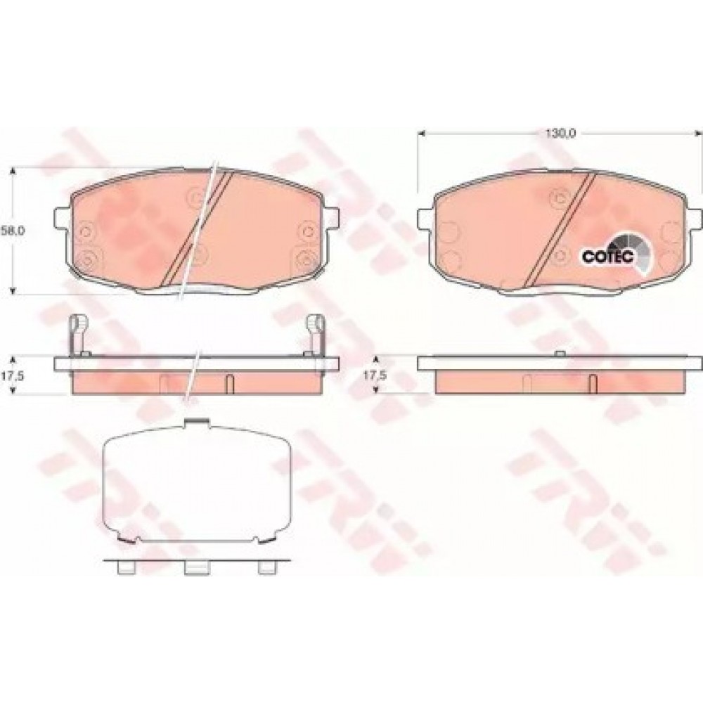 STABDŽIŲ TRINKELIŲ KOMPLEKTAS KIA CEED,CARENS,HYUNDAI I30