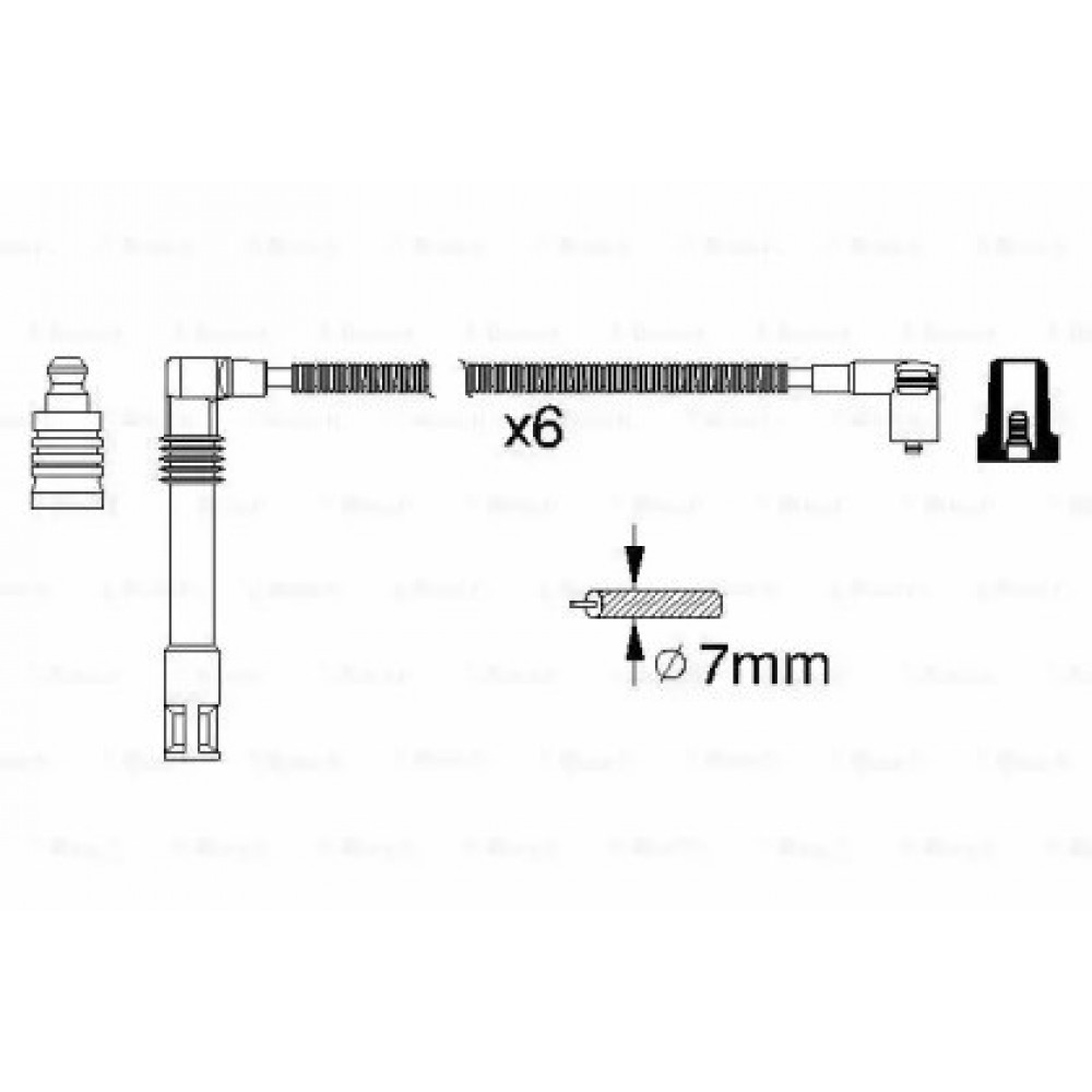 AUKŠTOS ĮTAMPOS LAIDŲ KOMPLEKTAS VW 2,4 A4