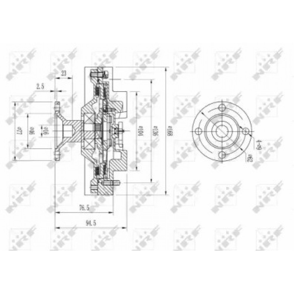 TERMO MOVA TOYOTA LANDCRUISER 80 4.2D 01.90-