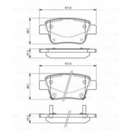 STABDŽIŲ TRINKELIŲ KOMPLEKTAS TOYOTA GALINĖ AŠIS AVENSIS