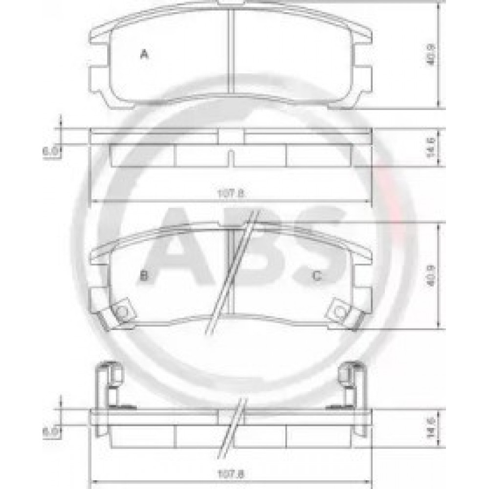 STABDŽIŲ TRINKELIŲ KOMPLEKTAS BUICK,CADILAC,CHEVROLET,OPEL -2016