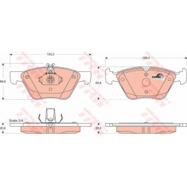 STABDŽIŲ TRINKELIŲ KOMPLEKTAS DB PRIEKINĖ AŠIS W210 95-