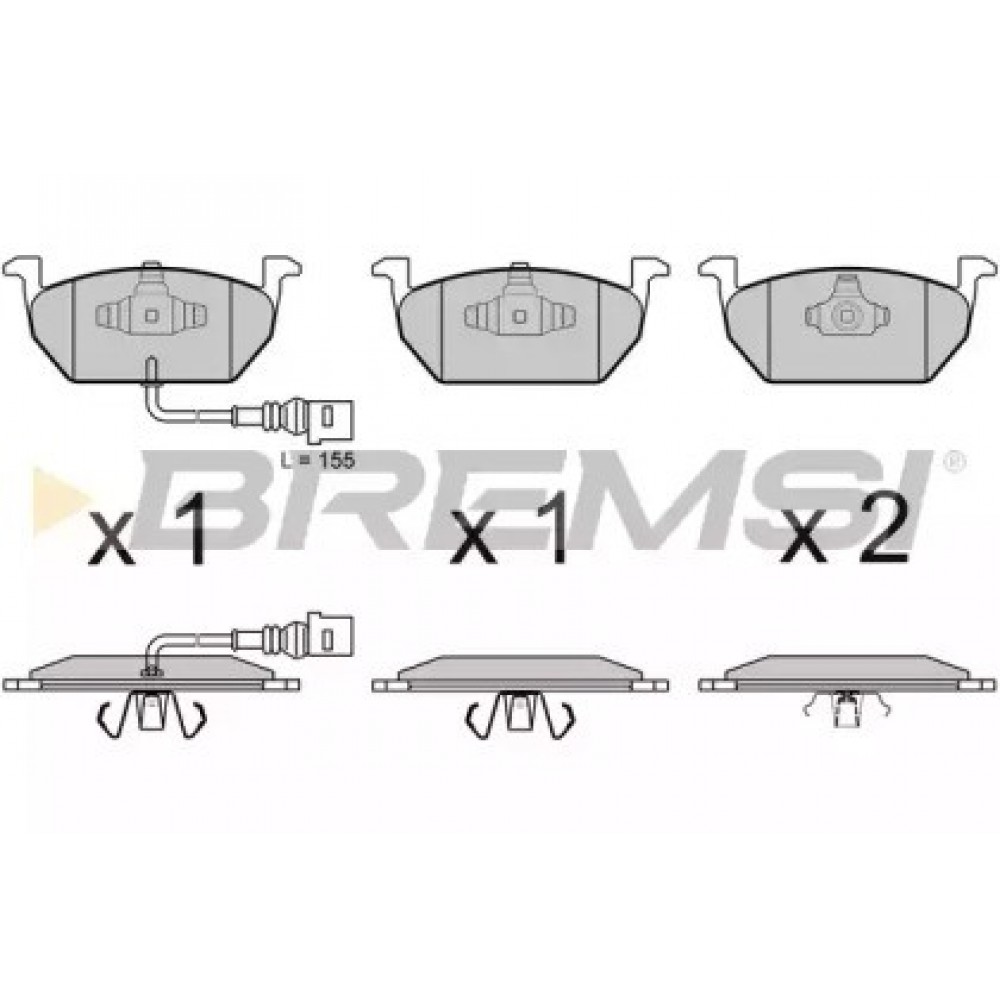 STABDŽIŲ TRINKELIŲ KOMPLEKTAS AUDI A3,VW GOLF VII 1.0-2.0D 04.12-