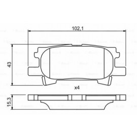 STABDŽIŲ TRINKELIŲ KOMPLEKTAS TOYOTA GALINĖ AŠIS LEXUS RX300 03-