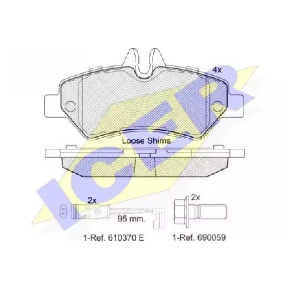 STABDŽIŲ TRINKELIŲ KOMPLEKTAS MB SPRINTER,VW CRAFTER 06-